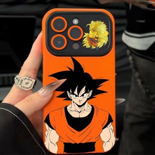 เคสโทรศัพท์มือถือ แบบนิ่ม ลาย Super Saiyan Goku ขนาดใหญ่ สําหรับ Apple Iphone 14promax 13pro 12 11 7p GJXD