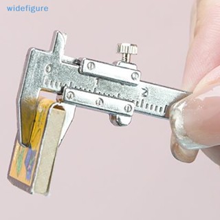 Widefigure 1:12 บ้านตุ๊กตาจิ๋ว Cutg Mat Vernier Caliper ชุดโมเดลตกแต่งบ้านเล่นบ้านของเล่นอุปกรณ์เสริมดี