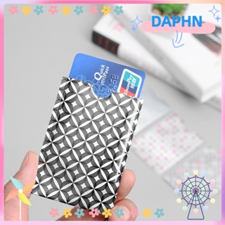 Daphs 10 ชิ้น ที่ใส่บัตร เครื่องอ่านการ์ด ป้องกันขโมย RFID ปิดกั้นฝาครอบป้องกัน