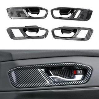 ⚡NEW 8⚡4pcs For Honda For Accord 2023 Carbon Fiber Inner Door Handle Bowl Cover Trim