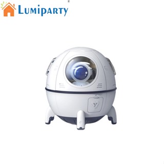 Lumiparty เครื่องทําความชื้นในอากาศ แบบแคปซูลอวกาศ พร้อมถังเก็บน้ํา 220 มล. ไฟ Led หลากสี สําหรับบ้าน สํานักงาน ห้องนอน