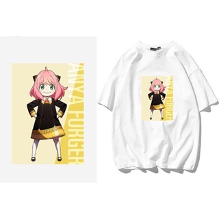 ۩Spy × Family Anime เสื้อยืดแขนสั้น Arnia   เสื้อยืดผ้าฝ้ายอนิเมะ