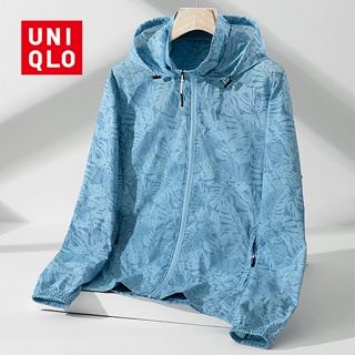 Uniqlo เสื้อแจ็กเก็ต ป้องกันแดด UPF40 ป้องกันรังสียูวี กันน้ํา เหมาะกับการตกปลา เดินป่า ตั้งแคมป์ กีฬา สําหรับผู้ชาย