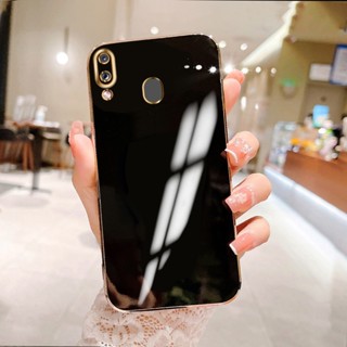 เคสโทรศัพท์มือถือ Tpu ป้องกันกล้อง กรอบสีทอง หรูหรา 6D สําหรับ Samsung A33 A34 A42 A50 A30S A50s A51 A52 A52S Galaxy A20 A30 A31 A32