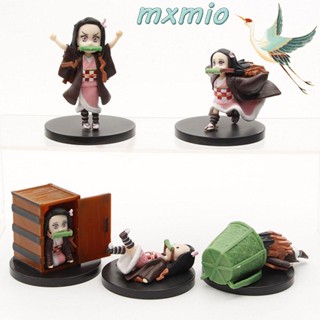 Mxmio ฟิกเกอร์ Demon Slayer Action Figures Kimetsu No Yaiba ขนาดเล็กของเล่นสําหรับเด็ก 5ชิ้น