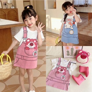 MAX BABY🐰พร้อมส่ง🐰ชุดเด็กผู้หญิง กระโปรงการ์ตูนสุดน่ารัก ชุดเดรสเด็ก เสื้อผ้าเด็กผู้หญิง (678)