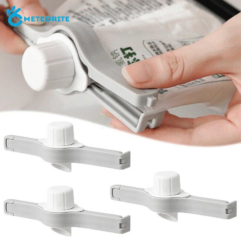 2 In 1 ที่หนีบถุงพลาสติก PP อเนกประสงค์ พร้อมจุกปิด แบบพกพา กันความชื้น สําหรับซีลถุงอาหาร ขนมขบเคี้ยว เครื่องเทศ 1 ชิ้น