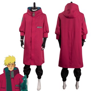 Trigun Stampede - Vash The Stampede เสื้อโค้ท กางเกงขายาว เครื่องแต่งกายคอสเพลย์ ฮาโลวีน สําหรับผู้ชาย