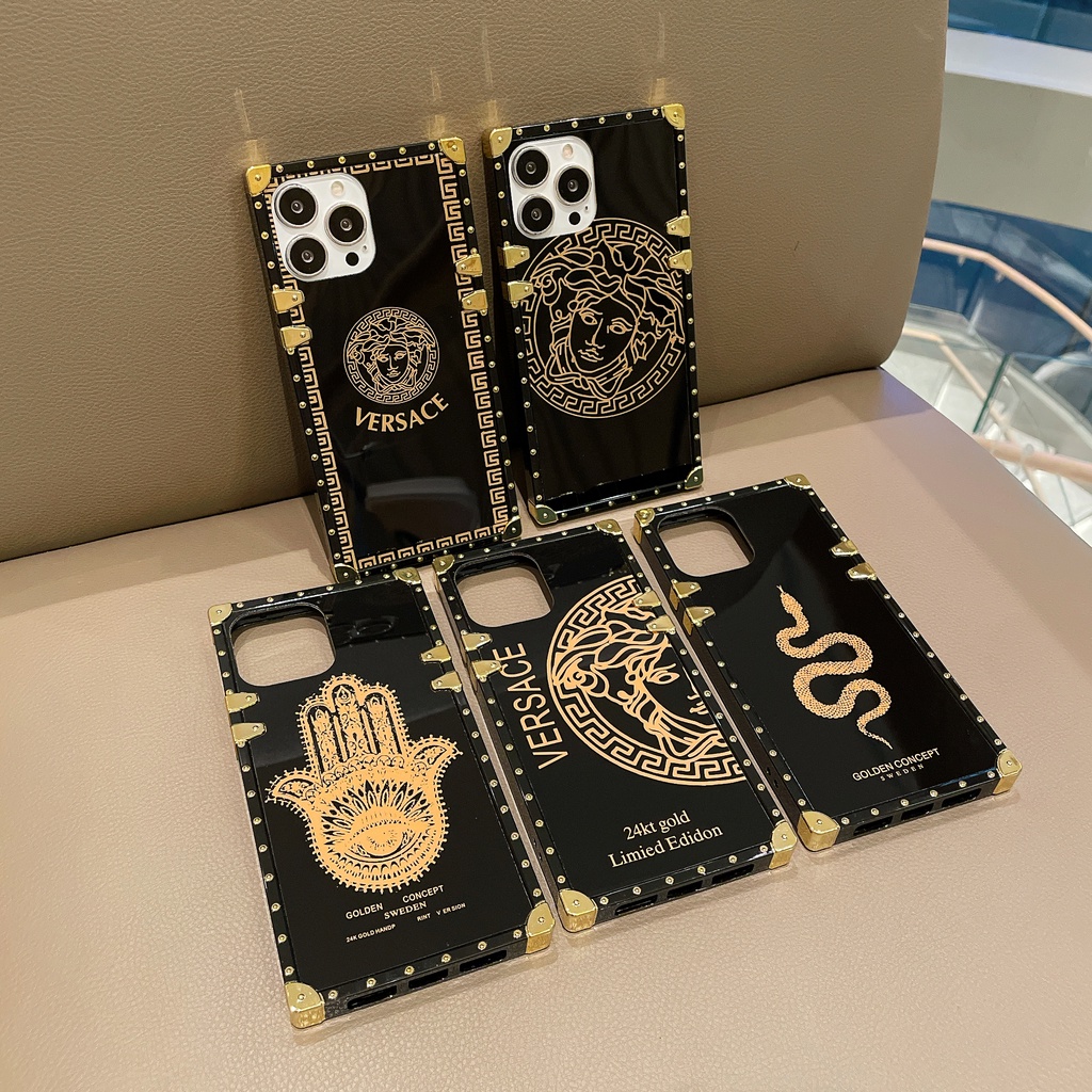เคสโทรศัพท์มือถือ ทรงสี่เหลี่ยม หรูหรา สําหรับ iPhone 14 13 12 11 Pro Max