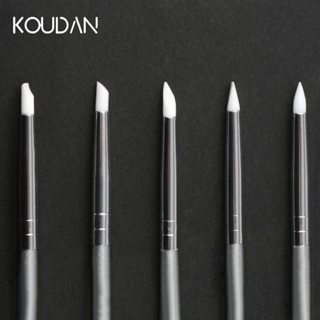 Koudan ชุดแปรงปากกาซิลิโคน ลายนูน สําหรับตกแต่งเล็บเจล 5 ชิ้น