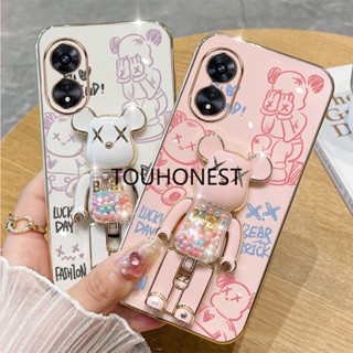 เคส Vivo Y02 เคส Vivo Y02S เคส Vivo Y66 เคส Vivo Y67 Y69 Case Vivo Y51 Y53S Case Vivo S1 Pro Case Vivo Y7S Y9S Case Vivo Y33 Y31 Case Vivo V5 Lite Case Shockproof Cartoon Anime Graffiti Kaws Bear Stand Cute Phone Cover Casing Case TB โทรศัพท์มือถือ