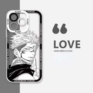 เคสโทรศัพท์มือถือ แบบใส ลายการ์ตูนอนิเมะ Jujutsu Kaisen Gojo Satoru Ryomen Sukuna สไตล์ญี่ปุ่น สําหรับ IPhone 11 Pro Max 8 7 6 6S Plus X XS XR