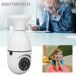 Sagittarius314 กล้องไร้สาย WiFi 100W 20m Night Vision Voice Intercom 360 องศาดู E27 Base กล้องรักษาความปลอดภัยในร่ม 110-240V