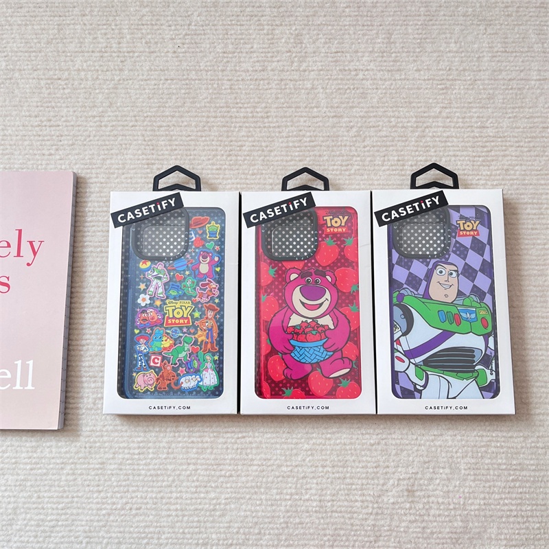 เคสโทรศัพท์มือถือ ซิลิโคนนิ่ม TPU ใส กันกระแทก ลาย Toy Story Mania แต่งกลิตเตอร์ พร้อมกล่อง สําหรับ iPhone 11 12 13 14 Pro Max
