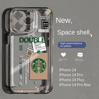 เคสโทรศัพท์มือถือแบบใส ลาย Starbucks สําหรับ Iphone 11promax 11 12 13promax 14promax 14 11 13 12pro Xsmax Xr x 67 8plus RW4O