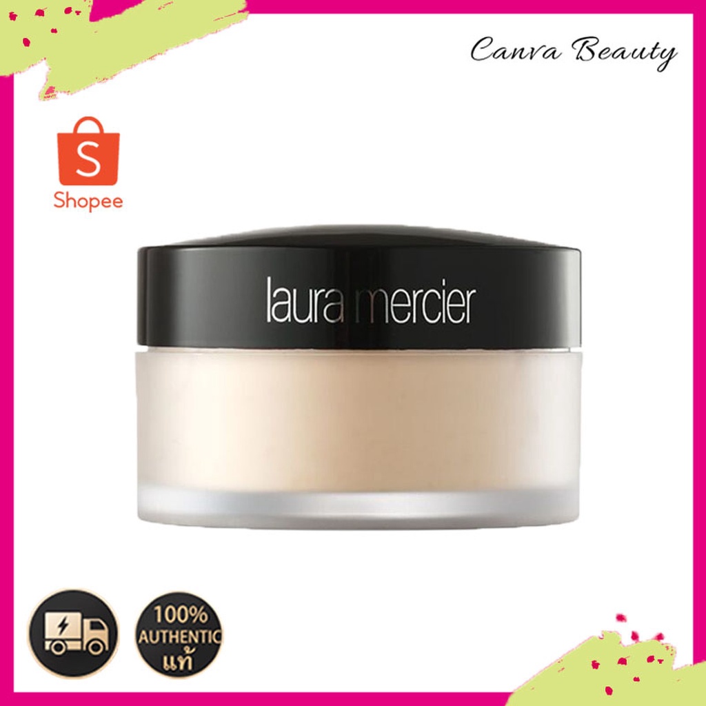 แท้100% Laura Mercier Translucent Loose Setting Powder 29g.ลอร่า เมอร์ซิเอ แป้งฝุ่นเซตรองพื้น เนื้อบางเบา คุมมัน ฟินิชแ