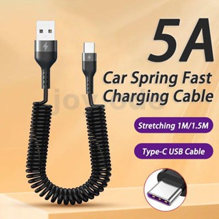 สายชาร์จ USB-A เป็น Type-C 5A ยาว 1 ม. 1.5 ม. ชาร์จเร็ว