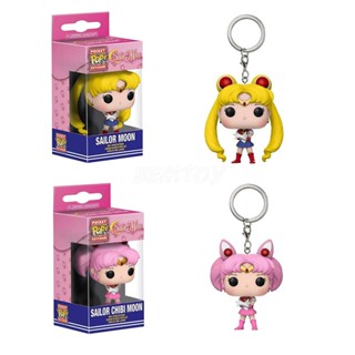 ของแท้ POP BANDAI พวงกุญแจ PVC รูปฟิกเกอร์ Demon Sailor Moon ขนาดเล็ก สําหรับของขวัญ