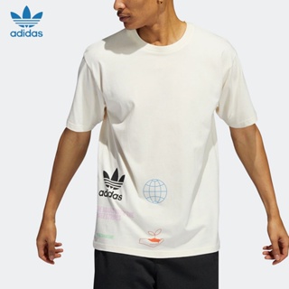 Adidas Originals MW NATURE เสื้อยืดแขนสั้น พิมพ์ลายโลโก้ สําหรับผู้ชาย HI2963