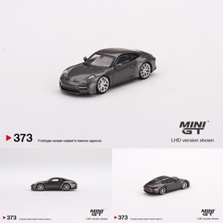 โมเดลรถยนต์ อาเกต โลหะอัลลอย สีเทา 373 MINI GT 1:64 911 992 GT3