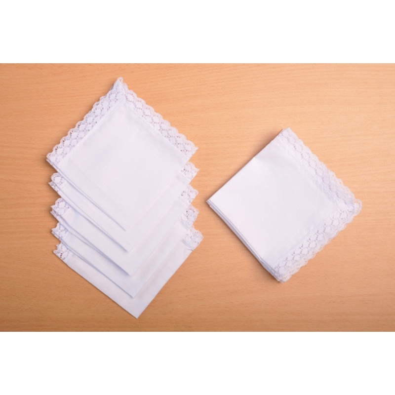 XGB 23x25เซนติเมตรผู้ชายผู้หญิงผ้าฝ้ายผ้าเช็ดหน้าแข็งสีขาว ผ้าเช็ดหน้า กระเป๋าลูกไม้ตัดผ้าขนหนู - รูปที่ 7