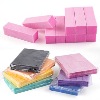 10 ชิ้น บล็อกบัฟเฟอร์เล็บ ฟองน้ําขัด ขัดเล็บ ขัดเล็บ ตะไบเล็บ เล็บเท้า ชุดเครื่องมือ หลายสี