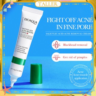 ✧ Ready Stcok Bioaoua Salicylic Acid Acne Removal Cream ลบสิวหัวดำผิว Acne Moisturizing Water Desalination Acne Marks Whitening Face Care สูง20G