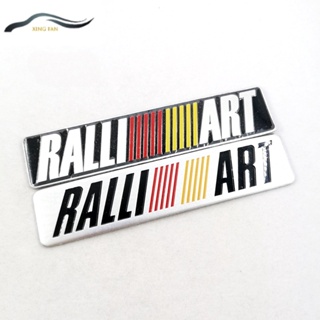 Xinfan6688 สติกเกอร์อลูมิเนียม ลายโลโก้ RALLIART สําหรับติดตกแต่งรถยนต์ Mitsubishi 1 ชิ้น