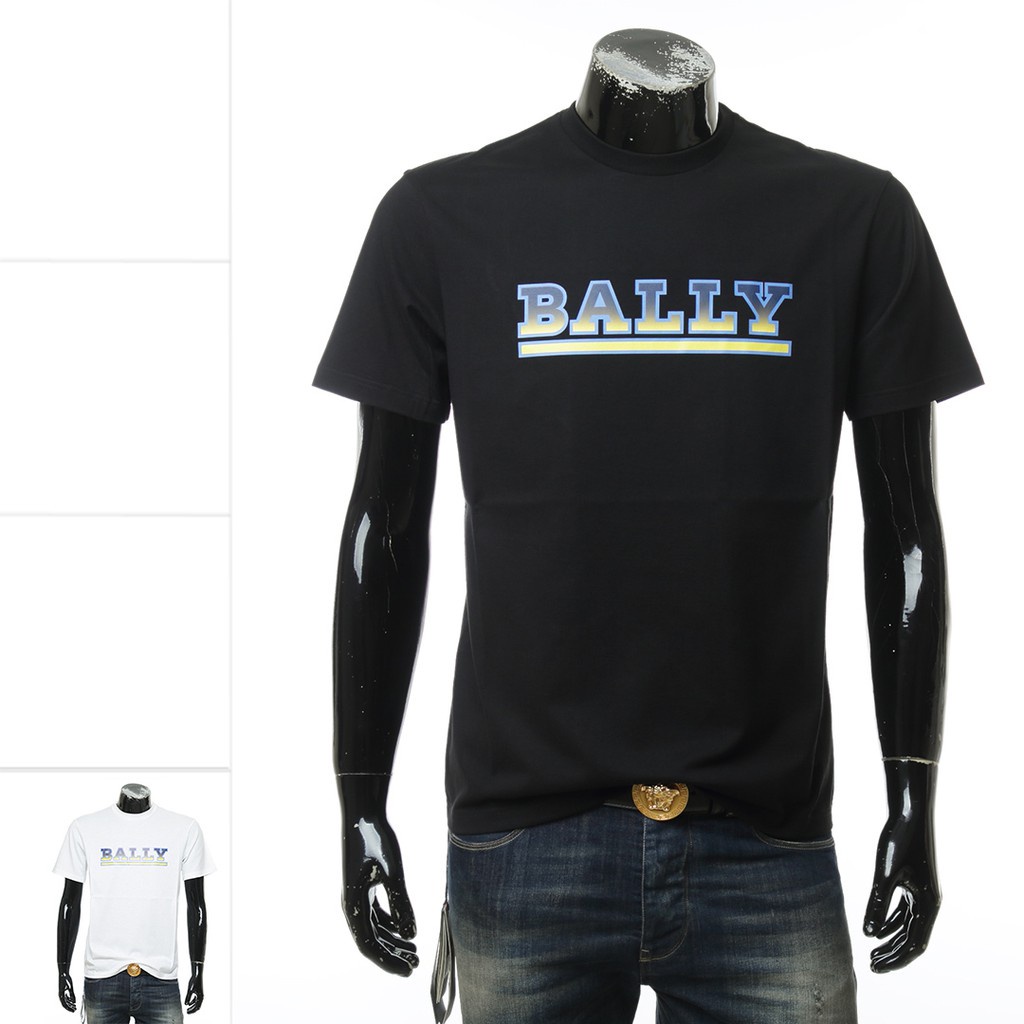 QCHOMEMADE BALLY เสื้อยืดคอกลมแขนสั้นพิมพ์ลายโลโก้สําหรับผู้ชาย