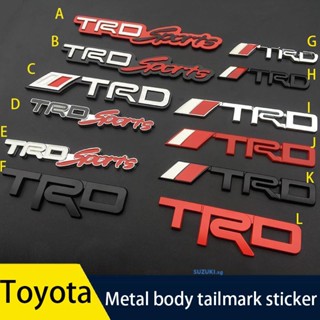 สติกเกอร์โลโก้โลหะ สําหรับติดตกแต่งรถยนต์ Toyota TRD