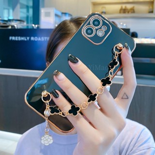 เคสป้องกันโทรศัพท์มือถือ แบบนิ่ม ลายใบโคลเวอร์ มีสายคล้อง สําหรับ Vivo 1726 1724 1723 1727 1714 1609 1601 1612 1611 1719 1716 1718 1812 1808 1803 1806 1804 1810 1807