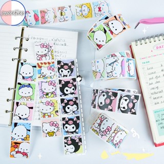 SANRIO สติกเกอร์ ลายการ์ตูน Cinnamoroll Pochacco Kuromi น่ารัก สําหรับติดตกแต่งโทรศัพท์มือถือ DIY 2 ม้วน ต่อชุด 200 ชิ้น