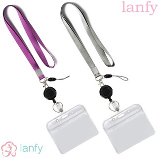 Lanfy คลิปหนีบป้ายชื่อ นามบัตร แบบยืดหดได้ สําหรับสํานักงาน