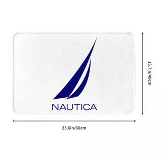 ใหม่ Nautica (2) พรมเช็ดเท้า ผ้าสักหลาด กันลื่น ดูดซับน้ําได้ดี แห้งเร็ว 16x24 นิ้ว สําหรับห้องน้ํา ห้องนั่งเล่น โซฟา ห้องนอน พร้อมส่ง