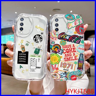 เคส Vivo Y12S เคส Vivo Y20 เคส Vivo Y20S เคส Vivo Y12A เคส Vivo Y20SG เคส Vivo V2026 V2029 V2048 V2043 G เคสโทรศัพท์มือถือแบบนิ่ม tpu ใส ลายครีม NYW สําหรับ