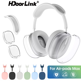 Hdoorlink นิ่ม ป้องกันรอยขีดข่วน เคสใส สําหรับ Air-Pods Max TPU ไร้สาย กันกระแทก หูฟัง เคสป้องกัน