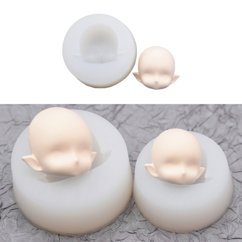 MIS Baby Face Clay Mold SD Human Doll Girl Face Polymer Clay Epoxy Resin Mold