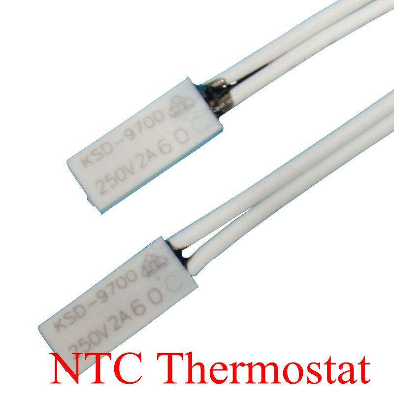 5PCS Thermostat KSD9700/TB02 40C-150C 45C 50C 55C 60C 15*5.4*2.4 Bimetal Disc อุณหภูมิสวิทช์ความร้อน Protector องศา centigrade