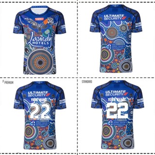 เสื้อกีฬาแขนสั้น ลายสุนัขบูลด็อก INDIGENOUS RUGBY SHORTS ไซซ์ S M L XL XXL 3XL 4XL 5XL 2022