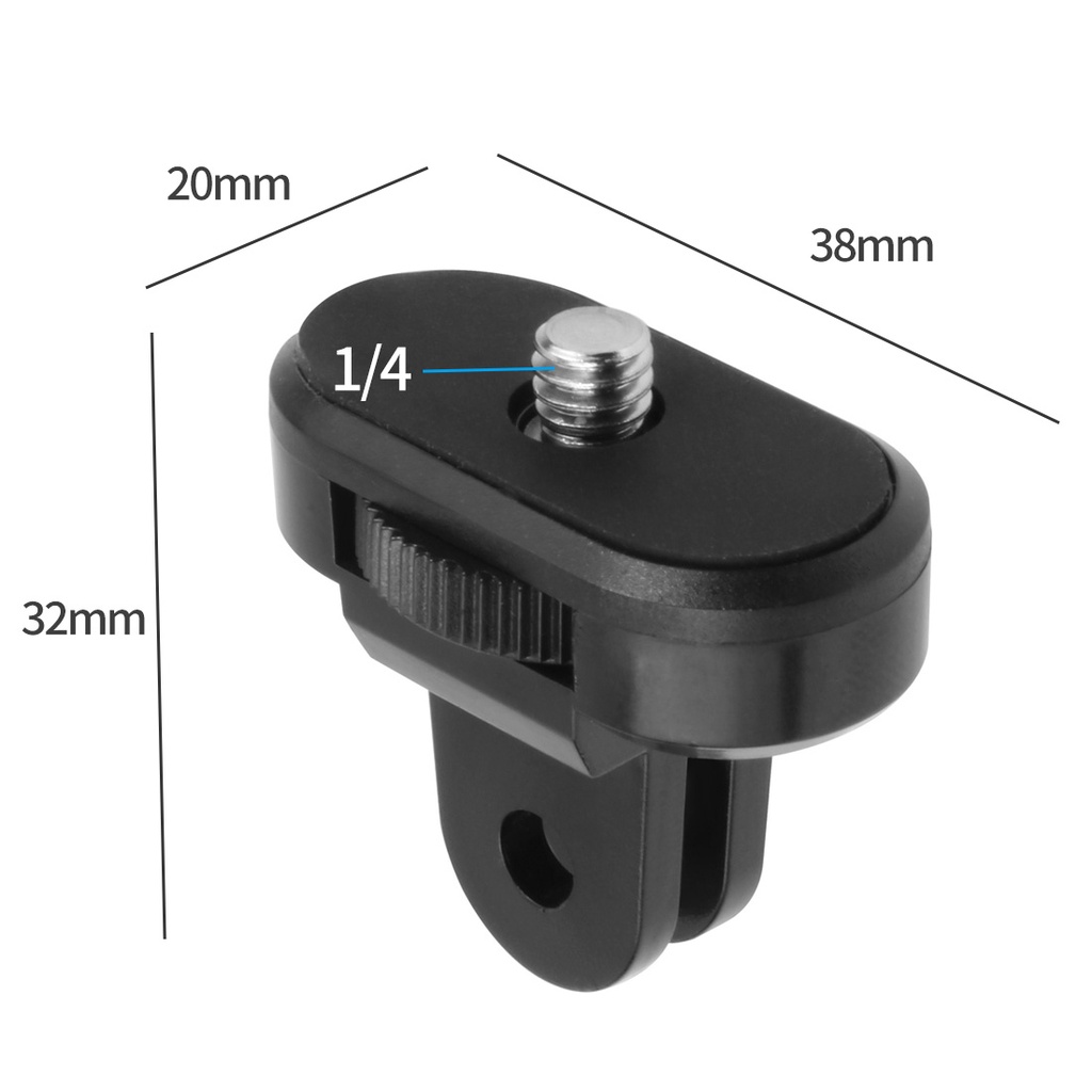 Feichao อะแดปเตอร์แปลงขาตั้งกล้อง 1/4 นิ้ว สําหรับกล้อง GoPro Hero 10 9 8 7 6 5 EKEN SJCAM Insta360 Sony AEE