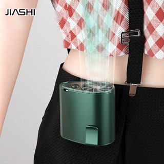 JIASHI พัดลมตั้งโต๊ะ USB แบบพกพาสำหรับตั้งแคมป์กลางแจ้ง พัดลมคอพกพา พัดลมเอว