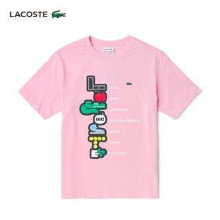 【💘💘】เสื้อยืดแขนสั้น คอกลม พิมพ์ลายการ์ตูน Lacoste แฟชั่นฤดูร้อน สําหรับเด็ก S-5XL