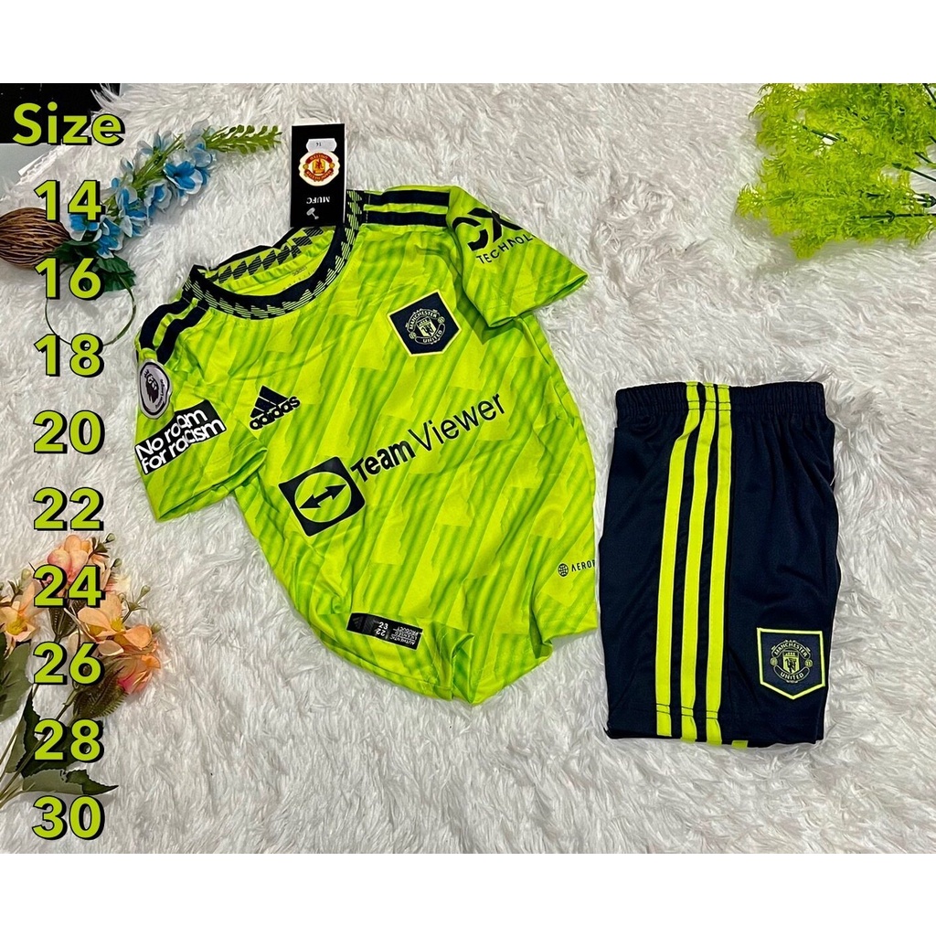 ชุดกีฬาเด็ก 10 สี ชุดบอลเด็ก (ขนาด14-30ระบุในภาพ) ผ้านุ่มระบายอากาศ ชุดกีฬาเด็ก ชุดฟุตบอลเด็ก FB777 