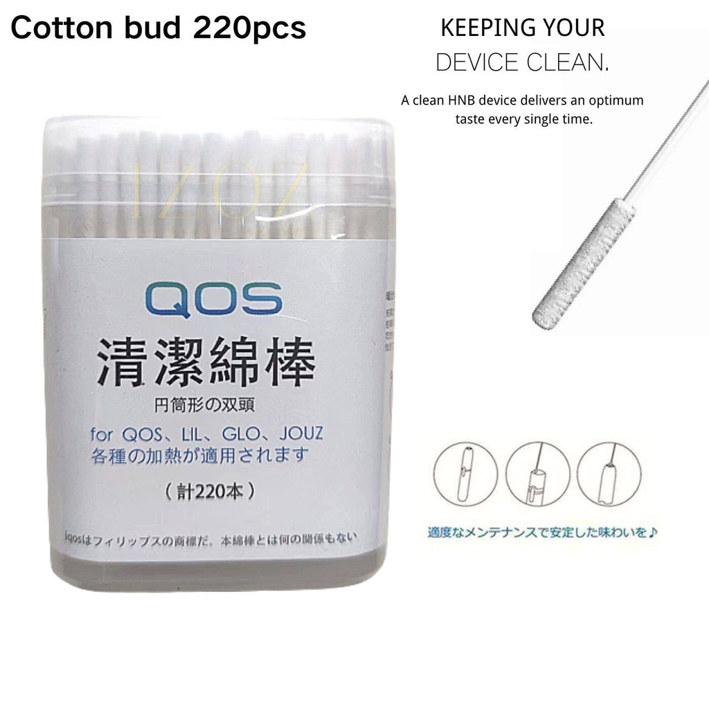 [จัดส่งวันนี้] สําลีก้าน ทําความสะอาด IQOS IQO 2.4 3 220 ชิ้น ต่อกล่อง
