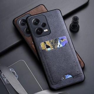 เคสโทรศัพท์มือถือหนัง พร้อมช่องใส่บัตร หรูหรา สําหรับ xiaomi redmi note 12 pro plus 5G xiaomi redmi note 12 pro plus