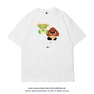 U Super Mario Mario เสื้อยืด Nintendo แขนสั้น supermario clothes joint  cottonS-5XL_09