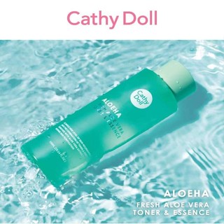 Cathy Doll AloeHa Fresh Aloe Vera Toner &amp; Essence
เคที่ ดอลล์ อโลฮ่า เฟรช อโลเวร่า โทนเนอร์ แอนด์ เอสเซ้นส์ 300 มิลลิลิ