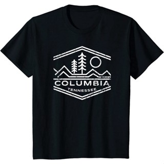 TOP CTเสื้อยืดโอเวอร์ไซส์เสื้อยืดลําลอง แขนสั้น พิมพ์ลาย Columbia Tennessee คุณภาพสูง แฟชั่นยอดนิยม สไตล์เกาหลีS-3XL