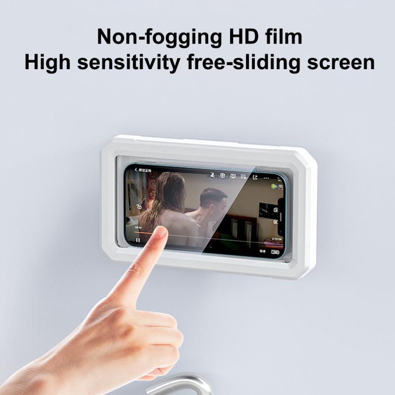 ที่วางโทรศัพท์มือถือ กันน้ํา พร้อม 360° ที่วางโทรศัพท์ แบบติดผนัง หมุนได้ ปรับได้ สําหรับห้องน้ํา ห้องครัว - รูปที่ 2