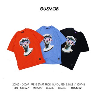 #ถูกสุด GUSMOB เสื้อยืด 20065-20067 PRESS START PRIDE